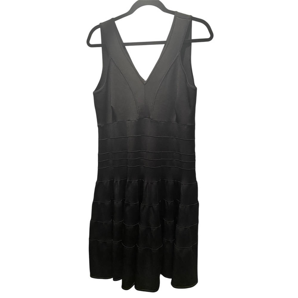 Pink Tartan V-Neck  Black Sleeveless Dress
Size XL